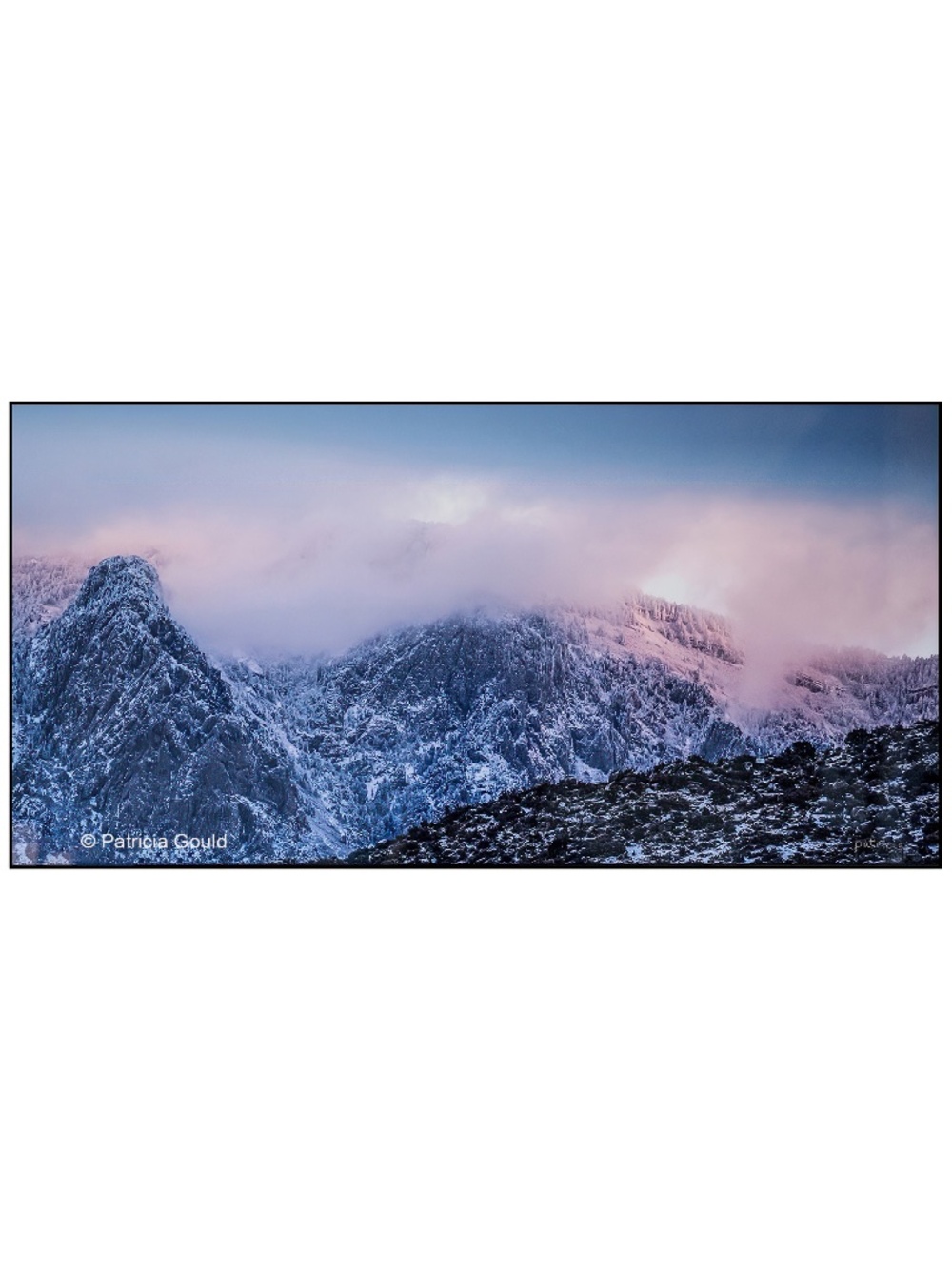 Winter Blues - 12 x 24 photo infused on aluminum